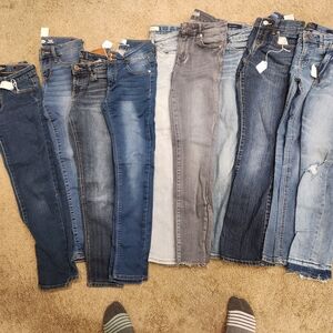 Old Navy Women's Skinny Jeans in Blue and Gray